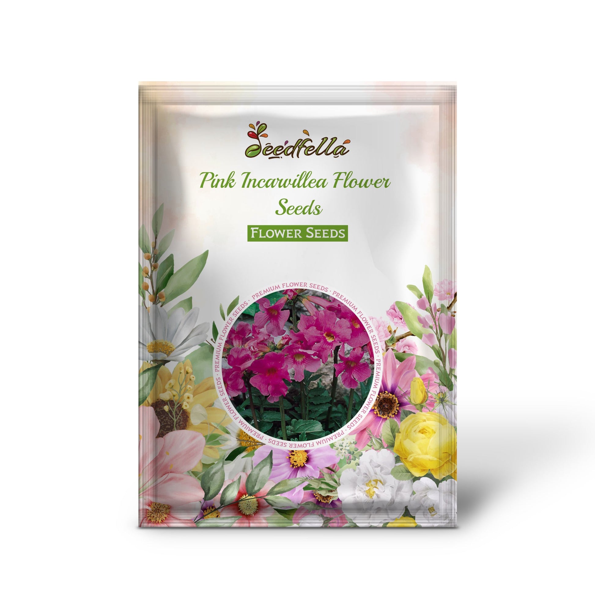 Pink Incarvillea Flower Seeds for Planting - Vibrant Perennial Blooms