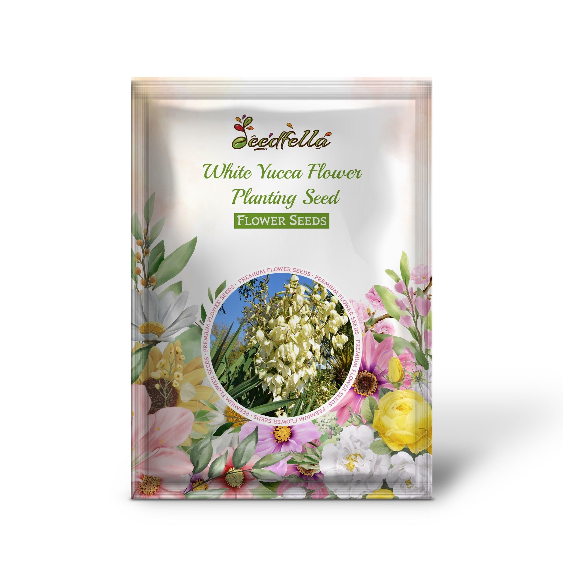 White Yucca Flower Planting Seed for Stunning Desert-Like Blooms in Your Garden, Perfect for All Seasons