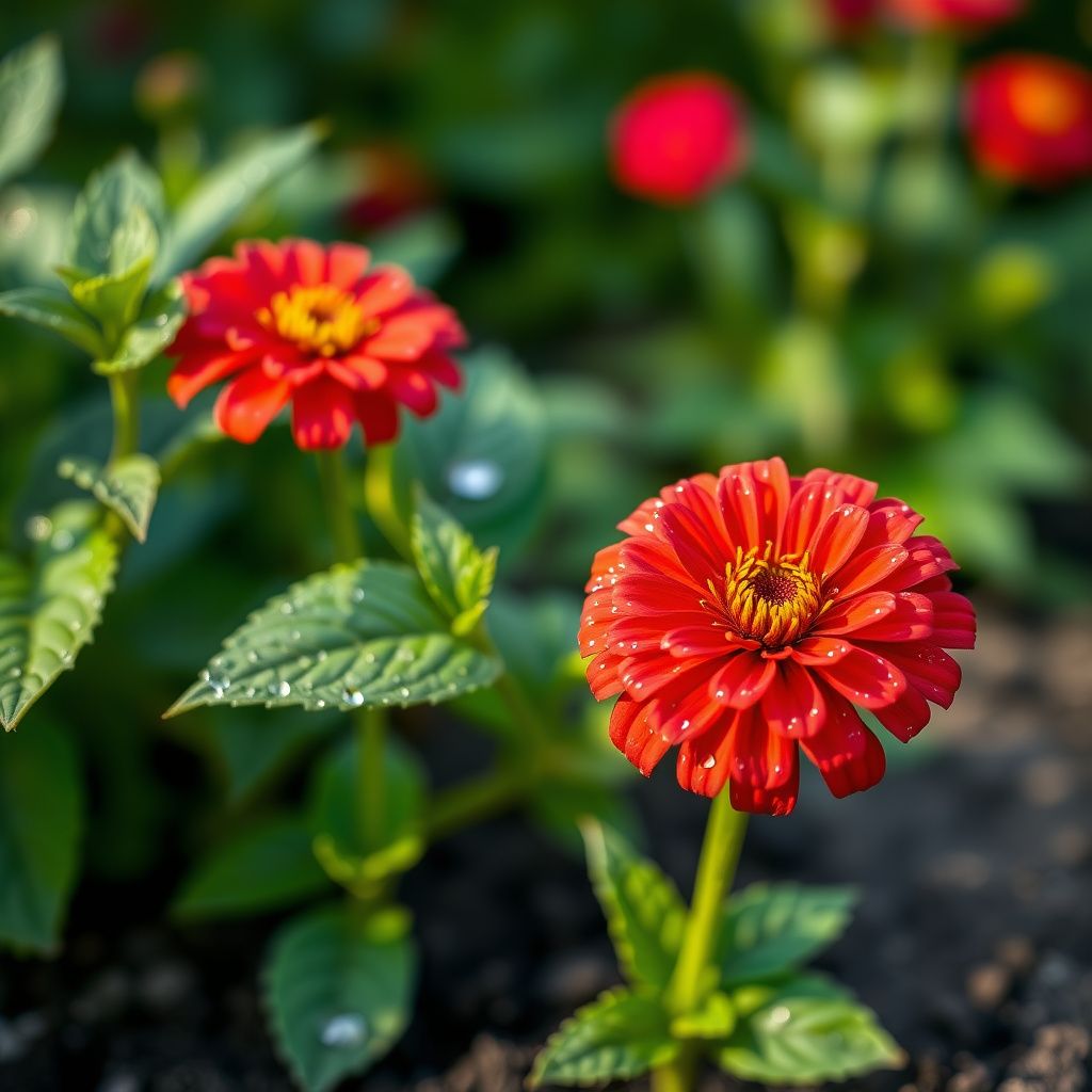 Zinnia Flower Seeds Red for Planting Vibrant Blooms - Seed for Radiant and Lush Red Flowers in Your Garden