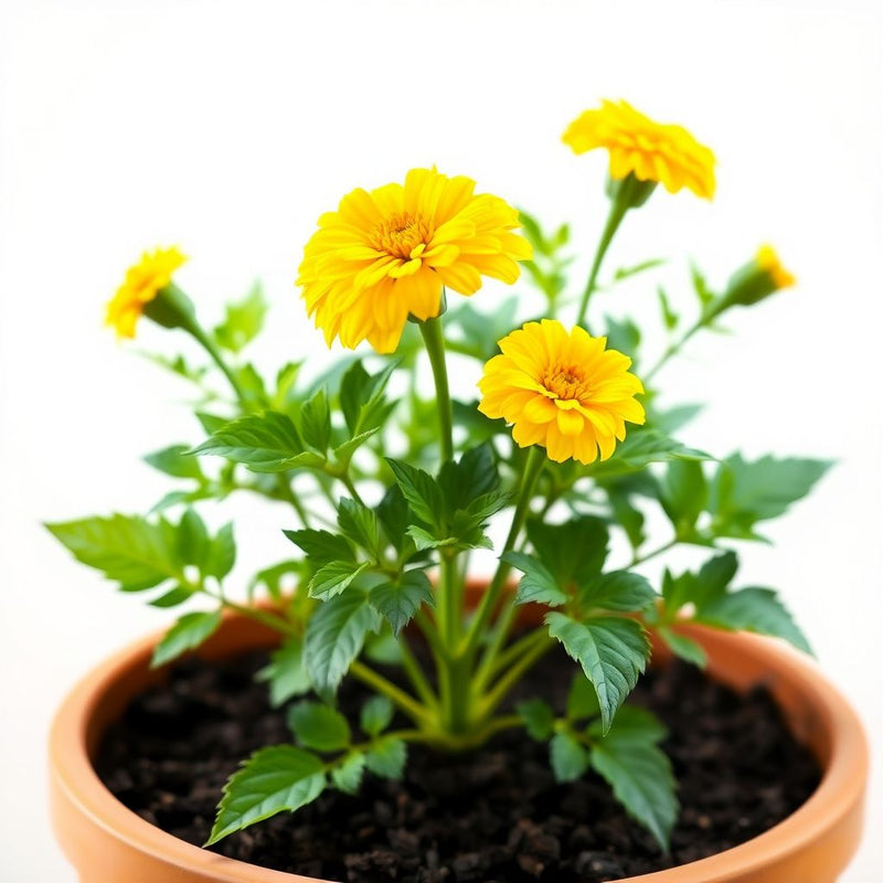 Yellow Signet Marigold Flower seeds for Planting - Compact Growth, Heirloom & GMO Free Seeds for Home Garden