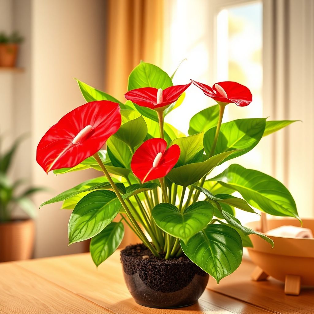 Anthurium Light Red Flower Seeds - Perfect for Easy Planting