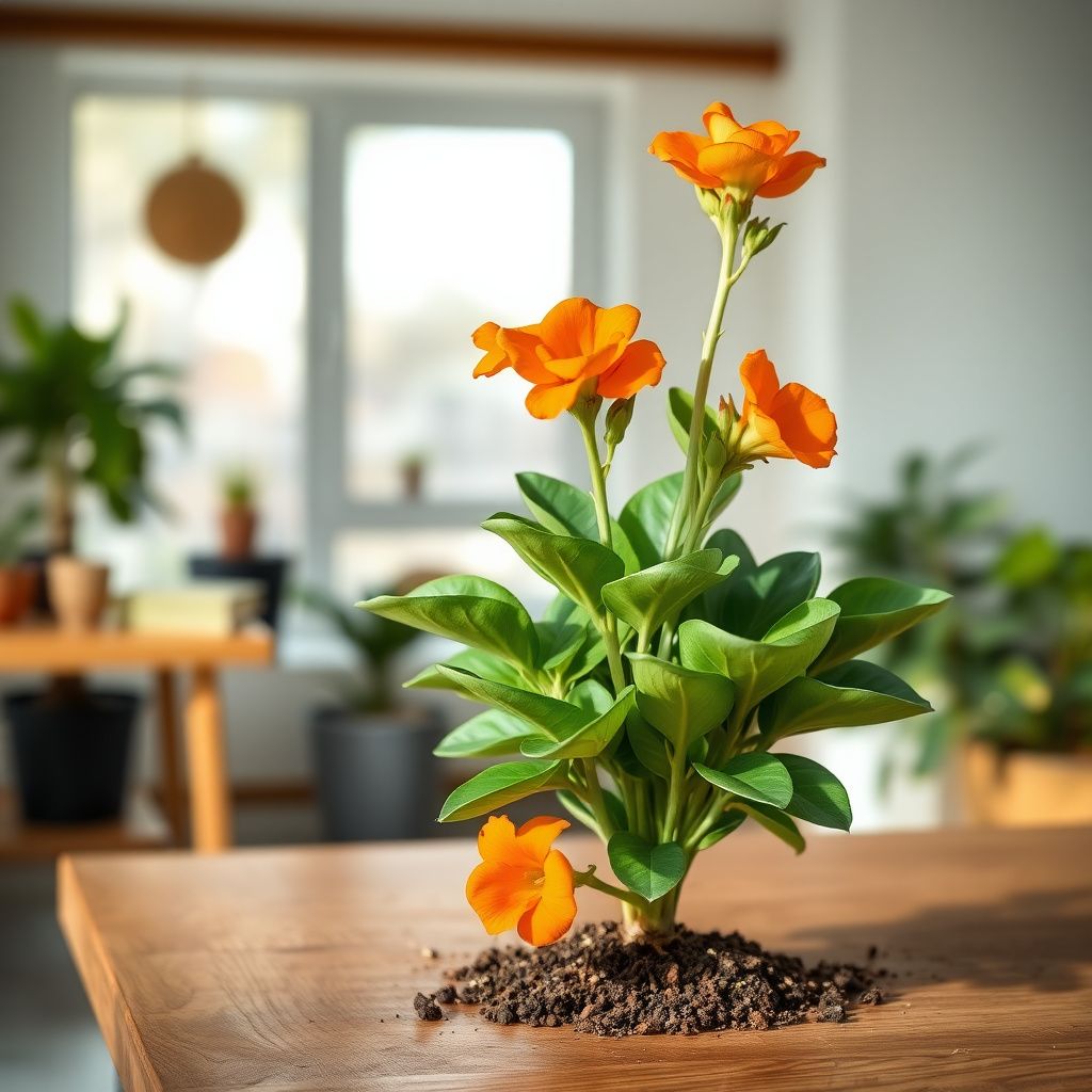 Adenium Obesum Orange Flower seeds for Planting - Pollinator Friendly, Heirloom & GMO Free Seeds for Home Garden