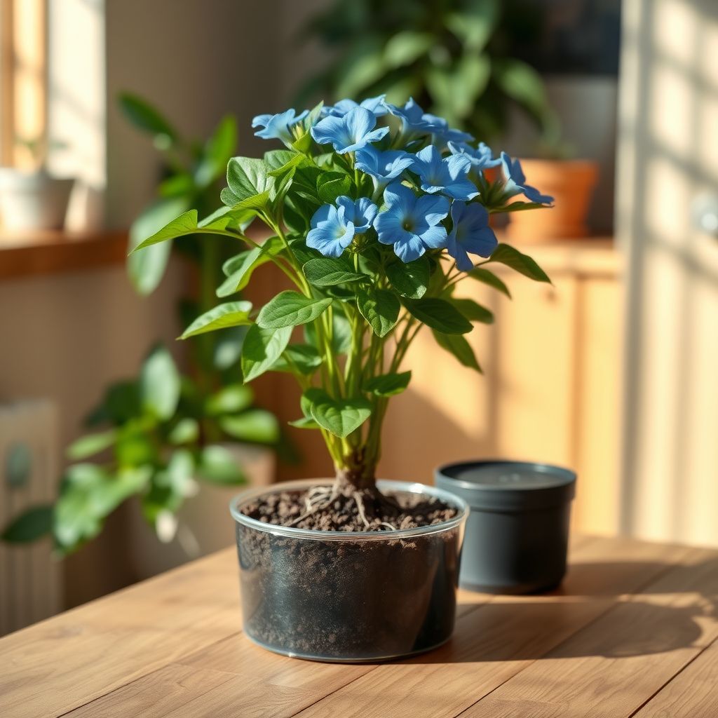 Planting Seeds for Blue Asarina Gloxinia Flowers