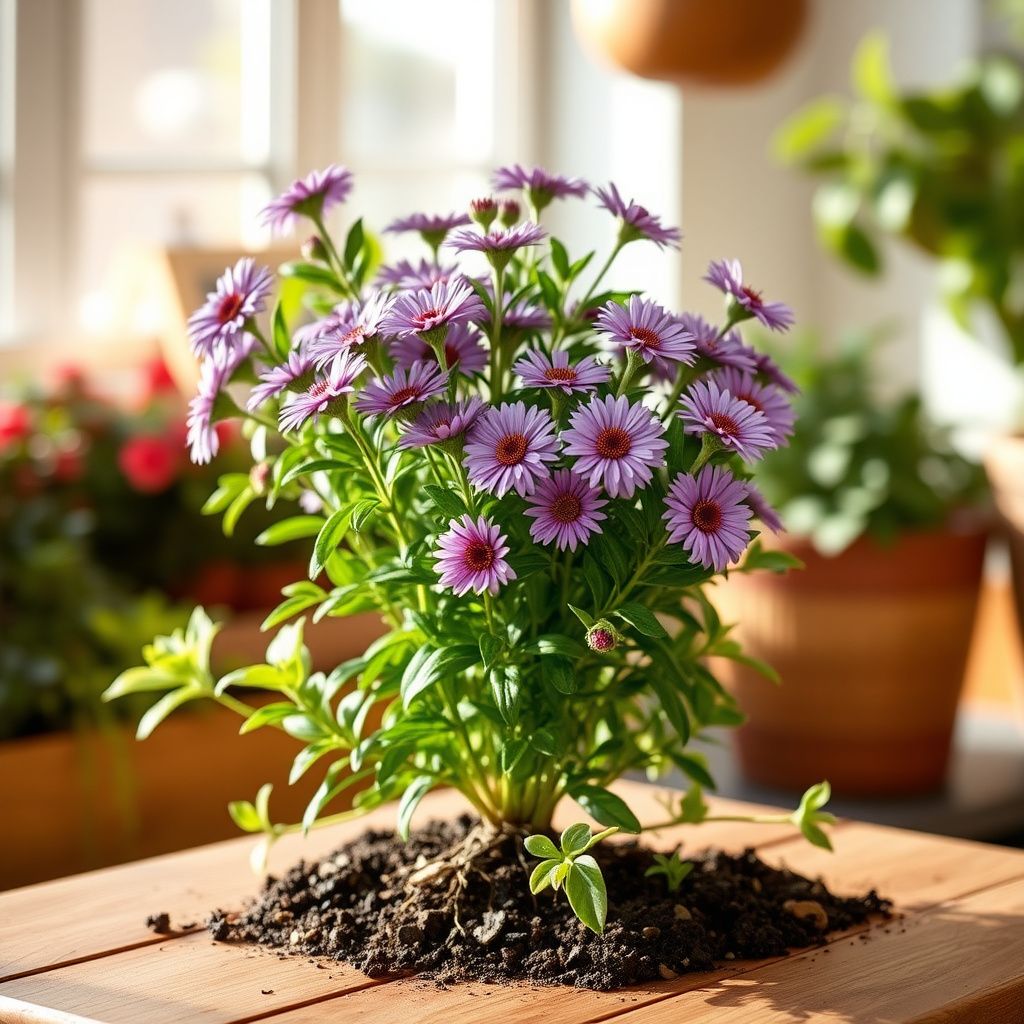 Puderquaste Aster Seeds for Soft, Purple Aster Blooms