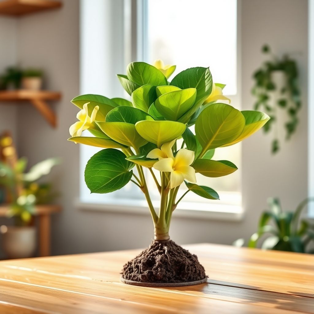 Light Lemon Adenium Flower Seeds for Vibrant Planting
