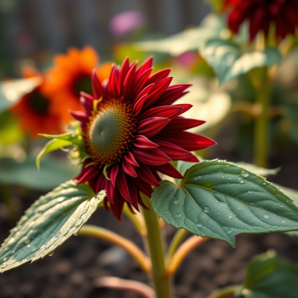 Chocolate Cherry Sunflower Helianthus annuus Flower Seeds for Planting in Garden