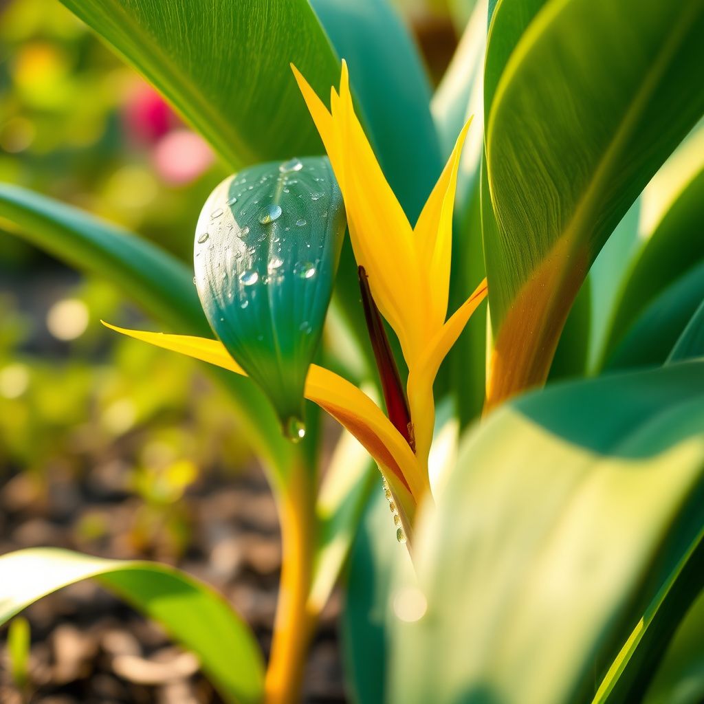 Yellow Strelitzia Reginae Flower seeds for Planting Pollinator Friendly Heirloom & GMO Free Seeds for Home Garden