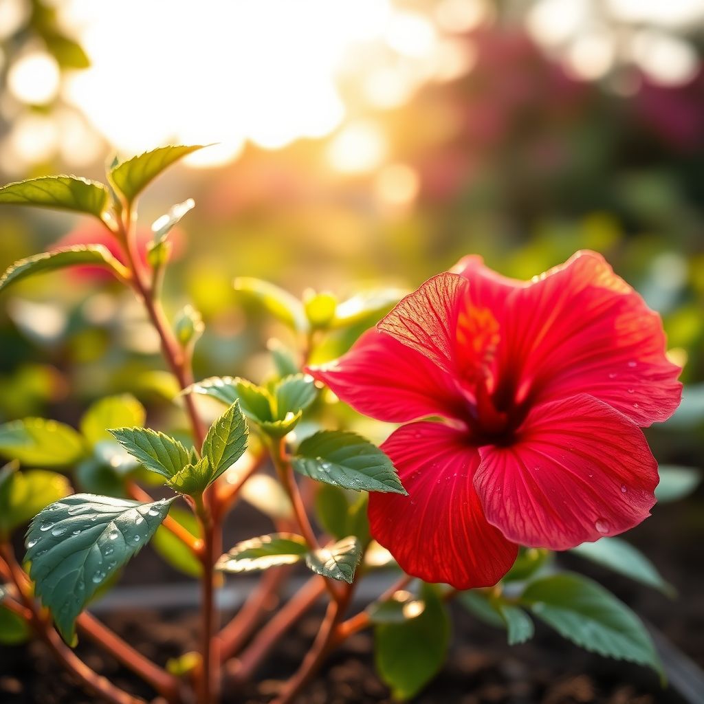 Purple Orange Hibiscus Flower seeds for Planting - Sun Loving, Heirloom & GMO Free Seeds for Home Garden