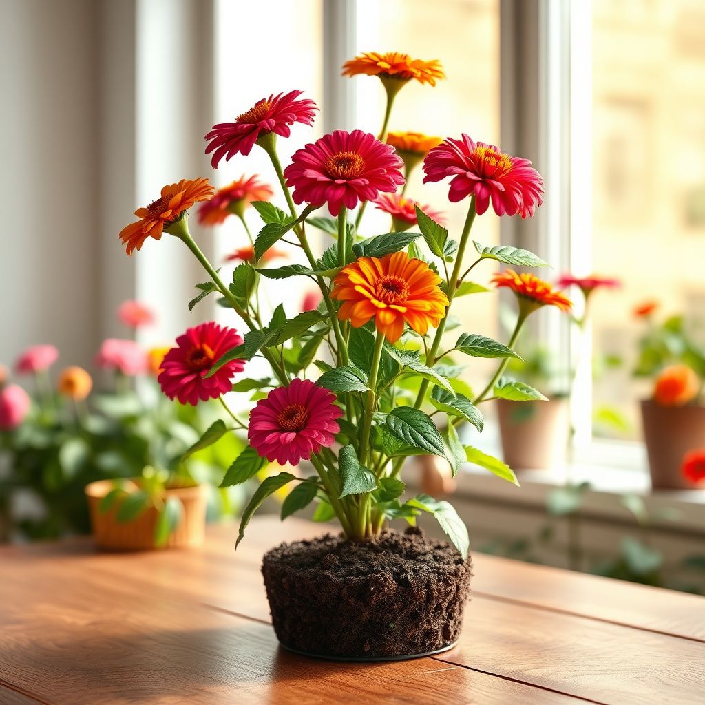 Zinnia Art Deco Flower Mix Seeds for Planting flower bed