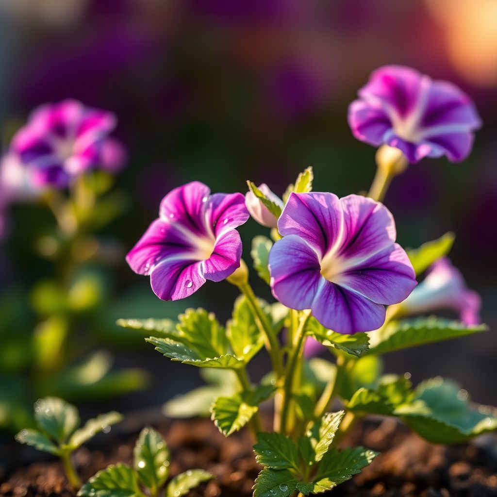 Multi-Flowered Double-Petal Petunia Seeds  Light Violet for Planting
