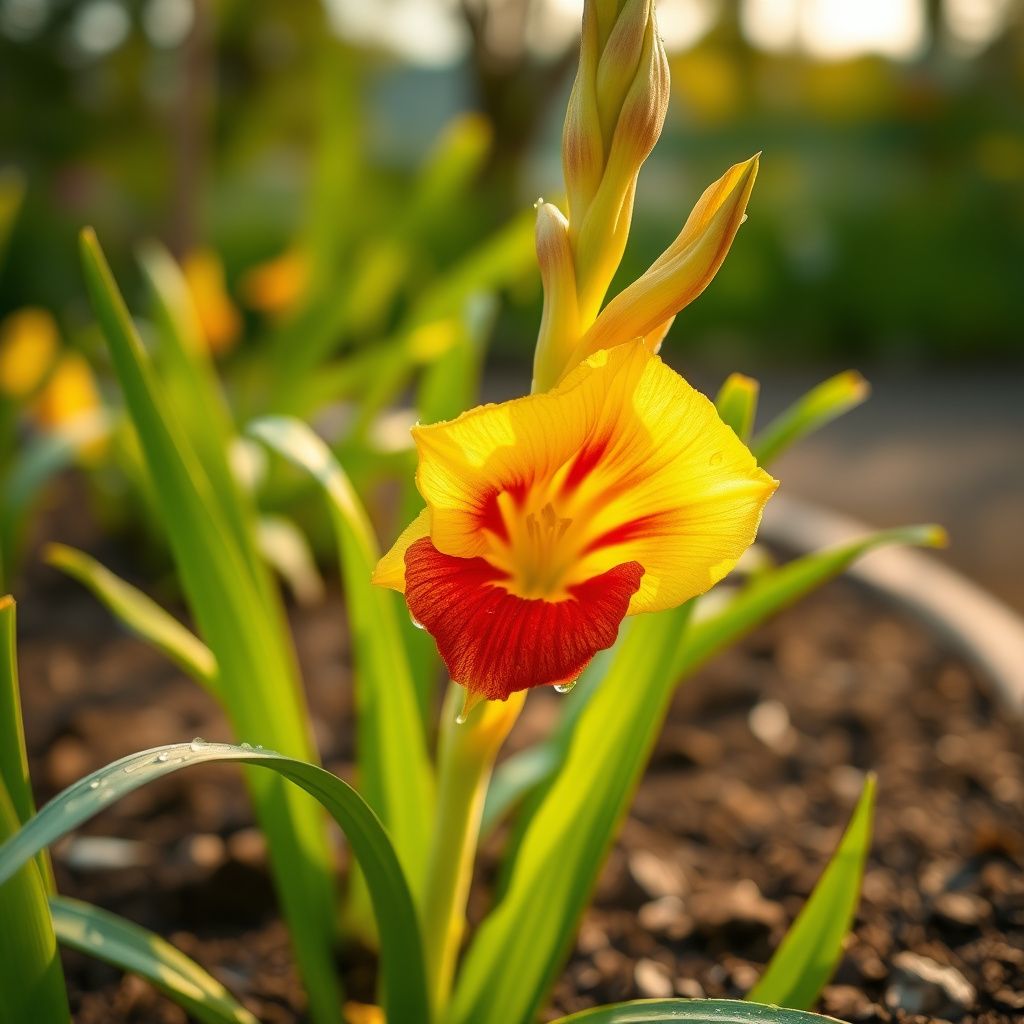 Yellow Red Gladiolus Flower Seeds Flower seeds for Planting Long Bloom Season Heirloom & GMO Free Seeds for Home Garden