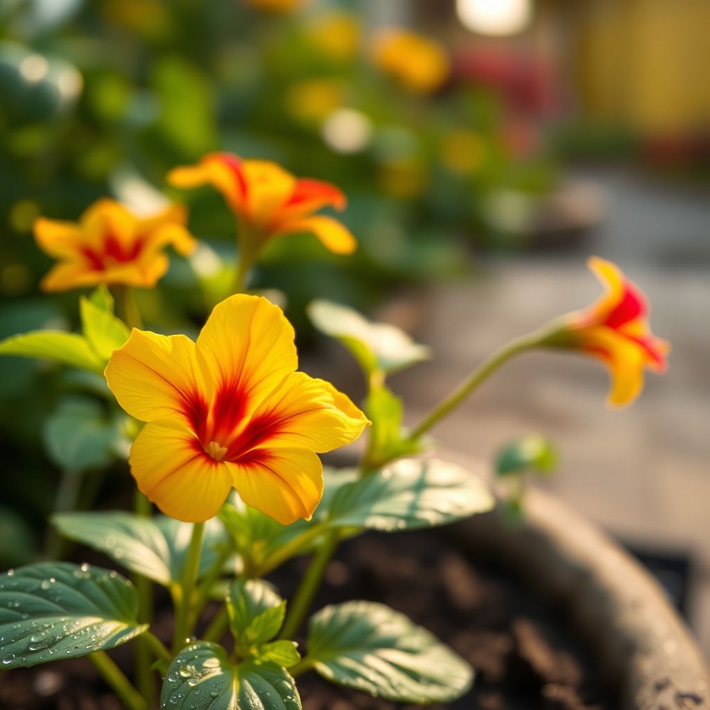 Yellow Red Gloriosa Superba Flower Planting Seeds