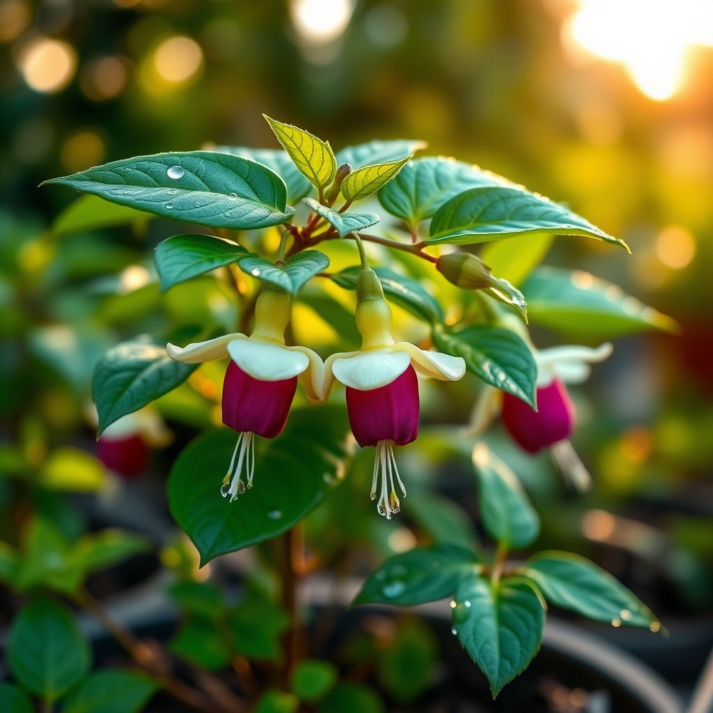 Fuchsia Flower Seeds for Planting - Green & White Variety