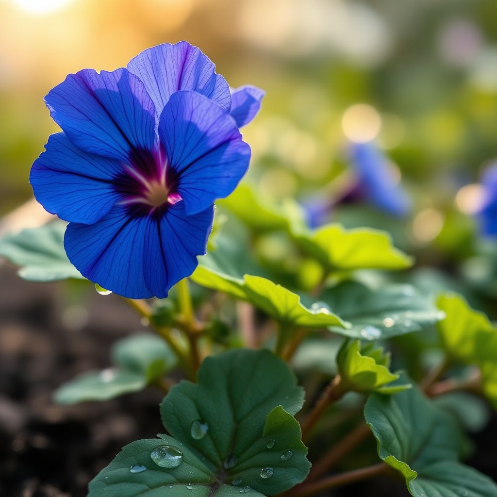 Deep Blue Geranium Flower seeds for Planting Sun Loving Heirloom & GMO Free Seeds for Home Garden 
 
 Sale