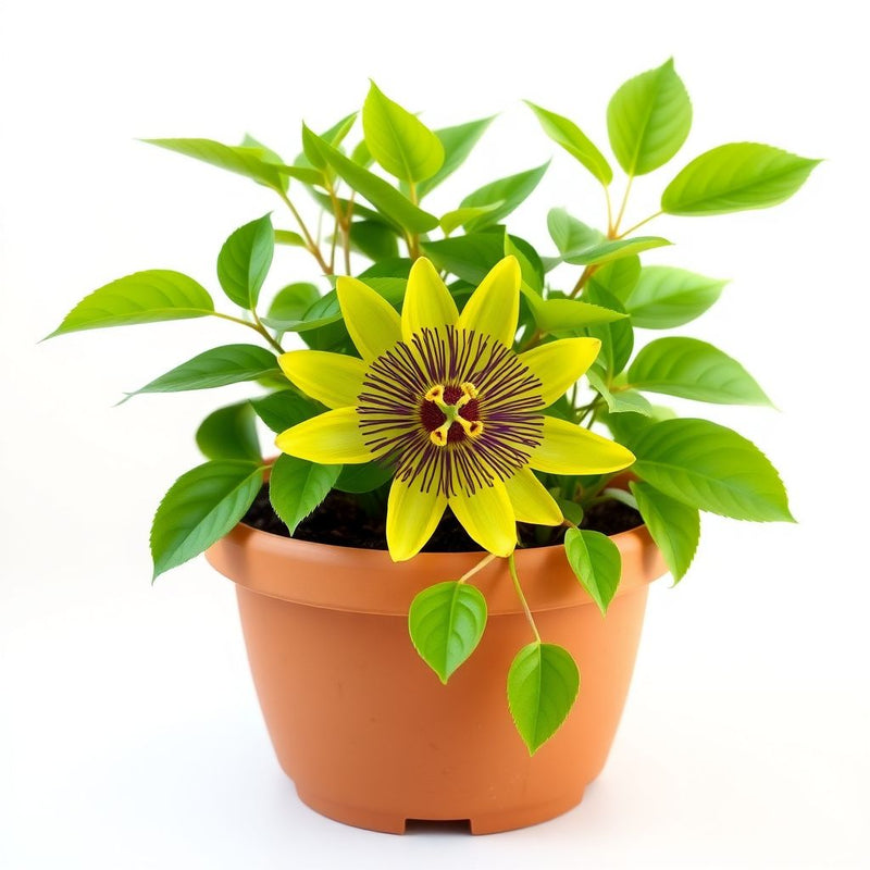 Yellow Violet Passion Flower seeds for Planting Compact Growth Heirloom & GMO Free Seeds for Home Garden