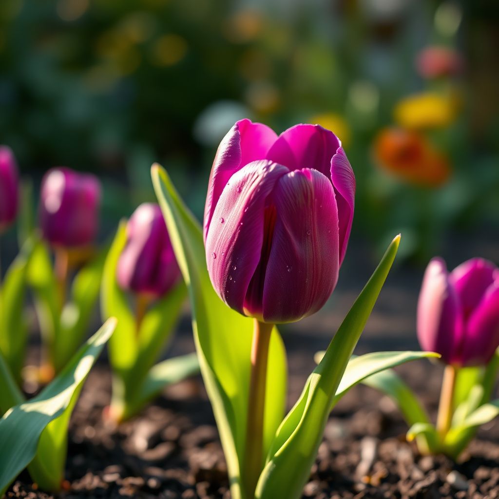 Purple Odorous Tulip Flower seeds for Planting - Compact Growth, Heirloom & GMO Free Seeds for Home Garden