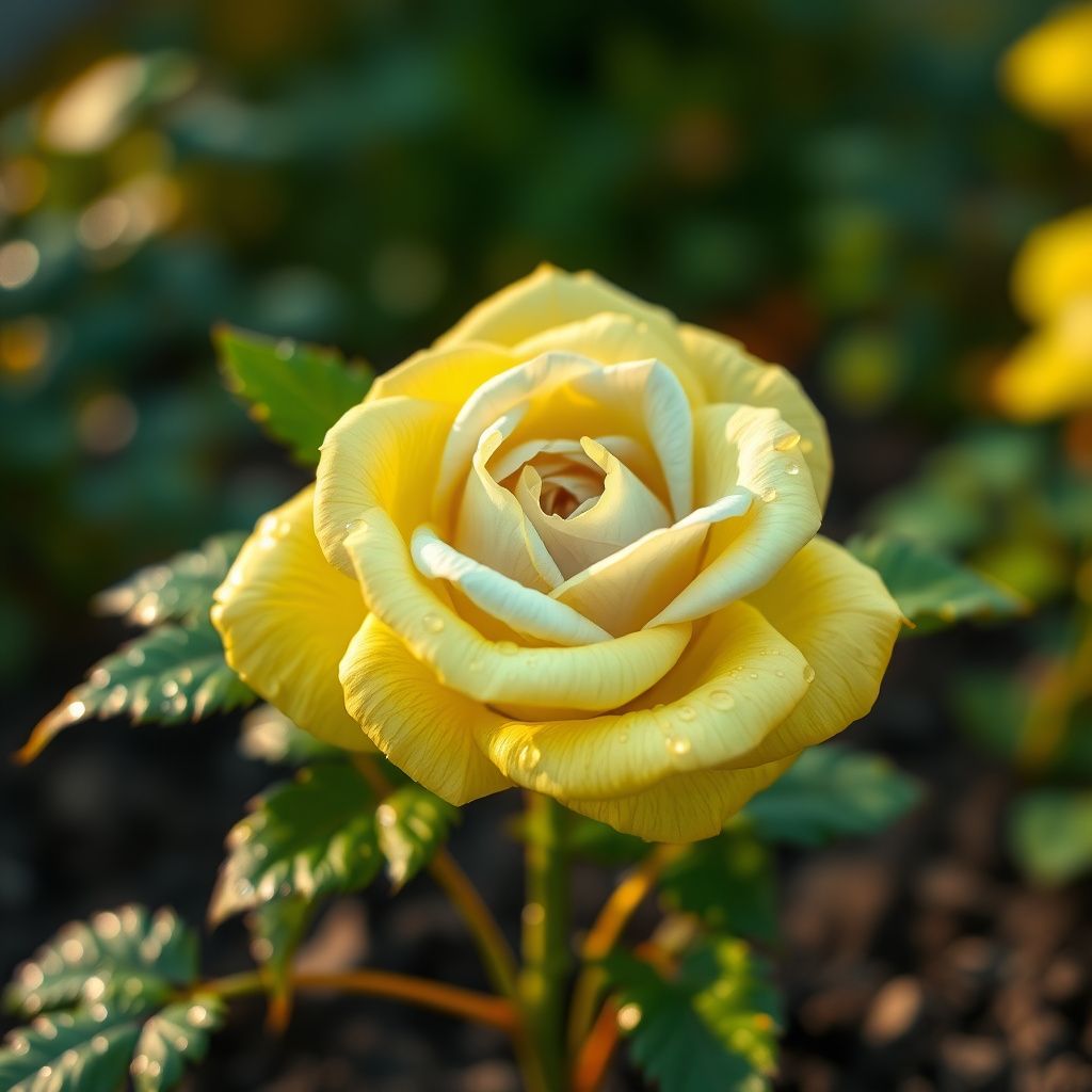 Yellow Sky Blue Rose Flower Seeds for Planting NonGMO Heirloom Garden Seeds for Growing Vibrant Colors 
 
 Sale
