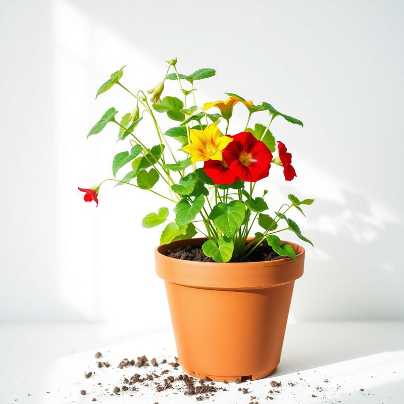 Yellow Red Nasturtium Flower Seeds Planting