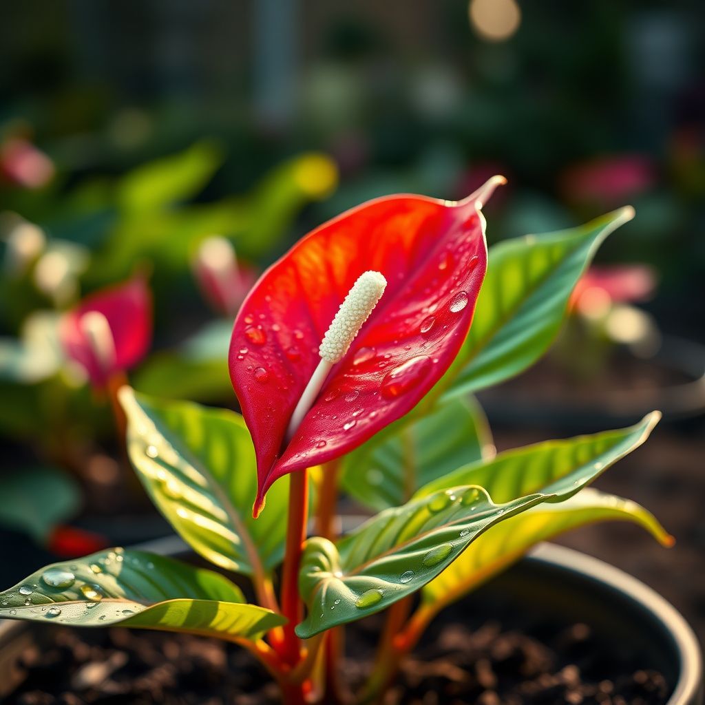 Anthurium Flower seeds for Planting - Fragrant Blossoms, Heirloom & GMO Free Seeds for Home Garden
