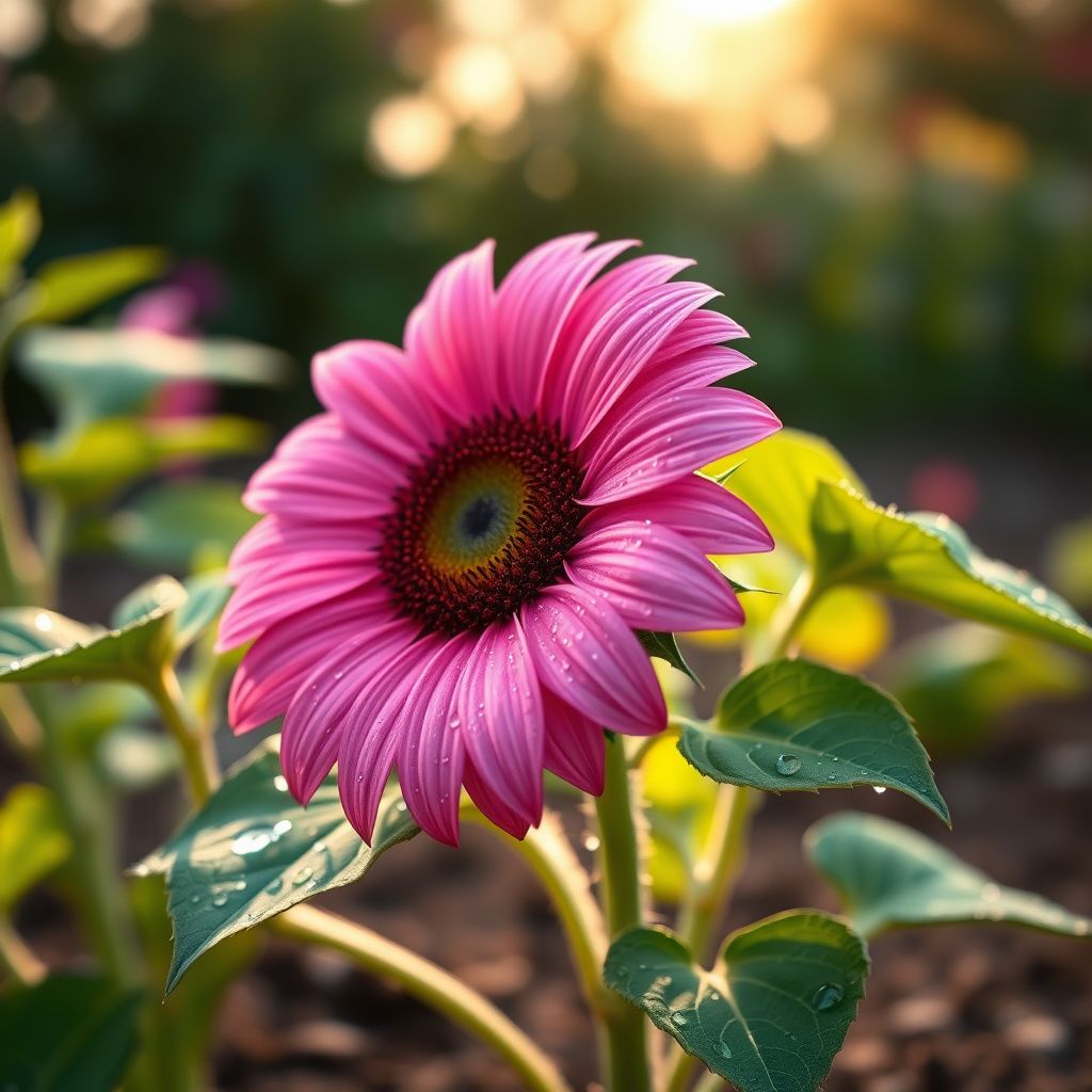 Pink Sunflower Flower seeds for Planting - Perfect for Borders, Heirloom & GMO Free Seeds for Home Garden