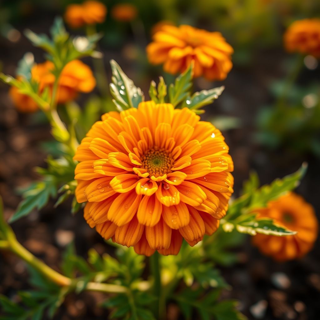 Mixed African Marigold Flower seeds for Planting - Sun Loving, Heirloom & GMO Free Seeds for Home Garden