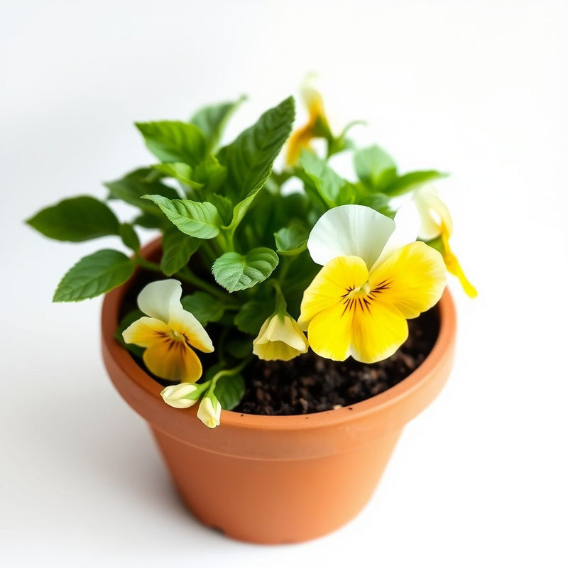 Yellow White Pansy Flower seeds for Planting Seasonal Bloomer Heirloom & GMO Free Seeds for Home Garden 
 
 Sale