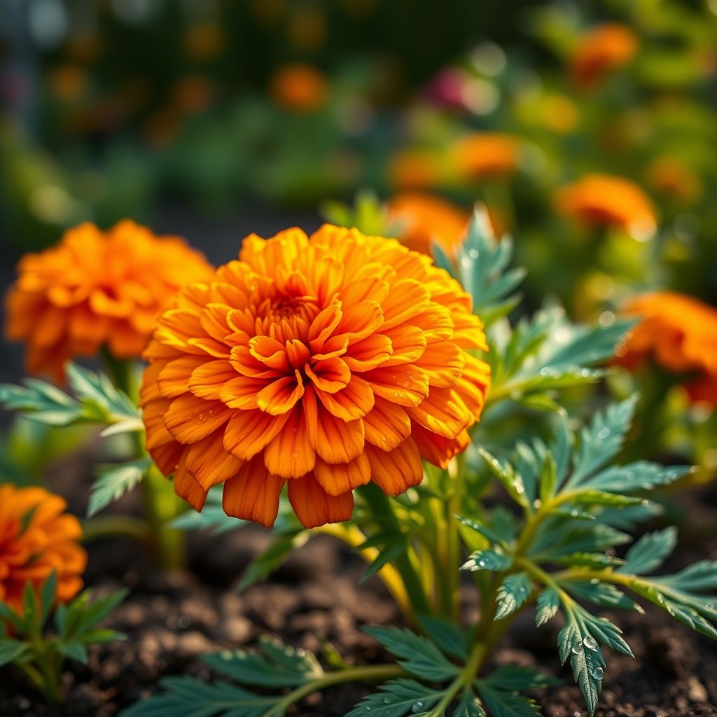 Marigold Mr Majestic Flower seeds for Planting Fragrant Blossoms Heirloom & GMO Free Seeds for Home Garden