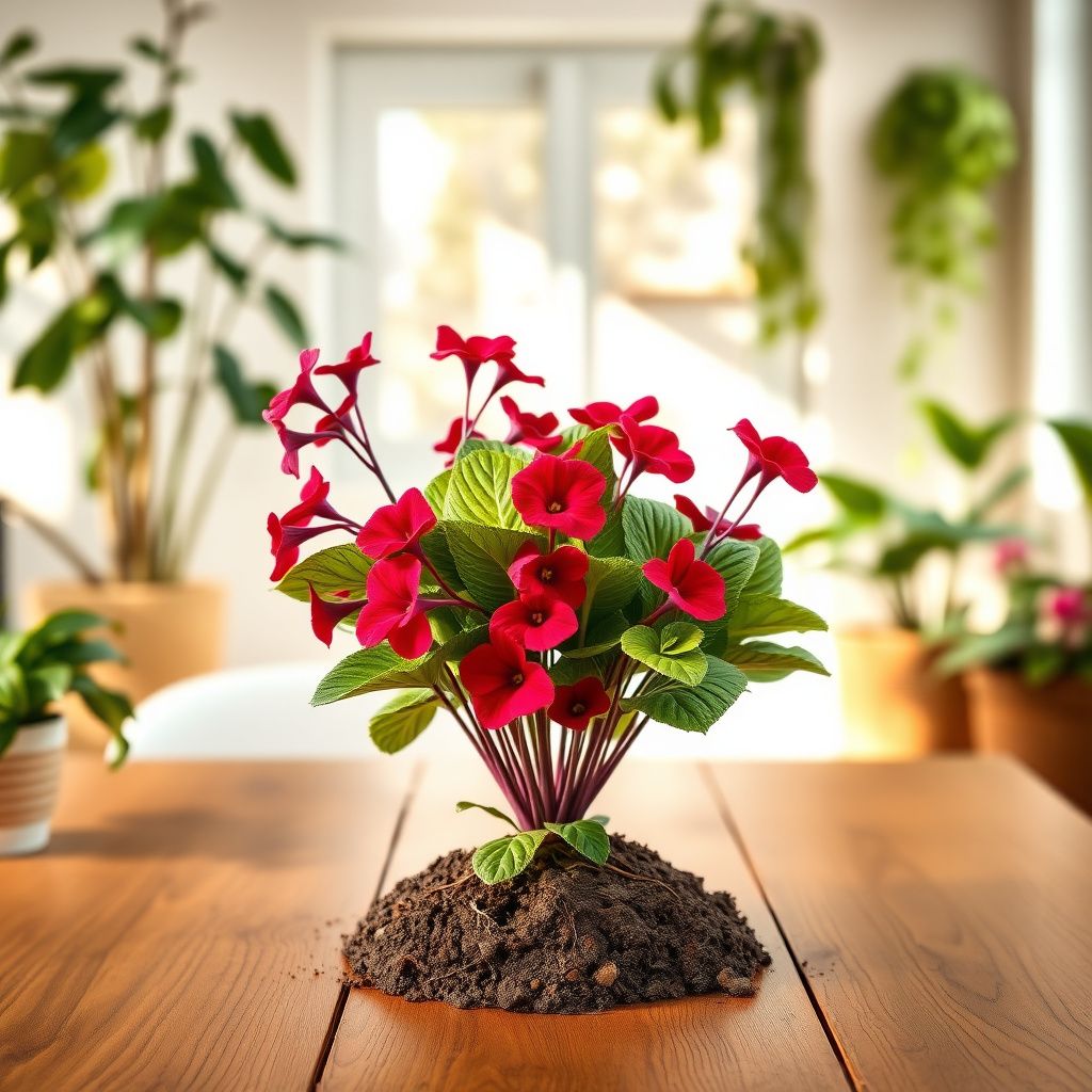 African Violet Red Flower Seeds for Unique Ground Cover | Exotic Blooms