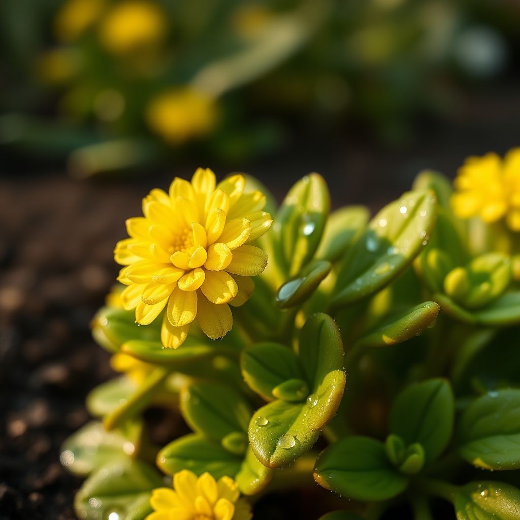 Yellow Sedum Kamtschaticum Flower seeds for Planting - Shade Tolerant, Heirloom & GMO Free Seeds for Home Garden