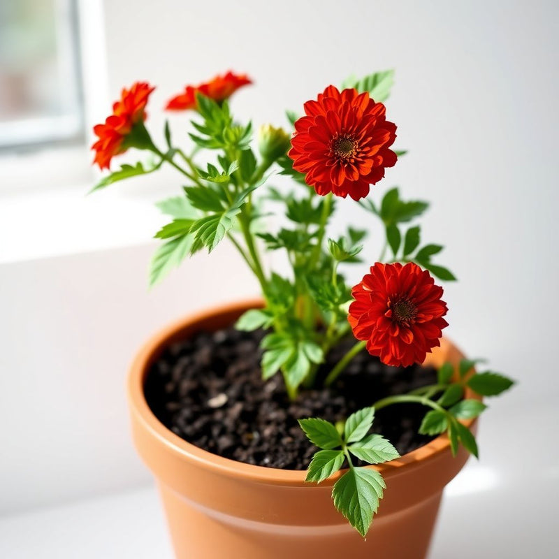 Red Marigold Seeds for Planting - Annual Flower for Bright Borders