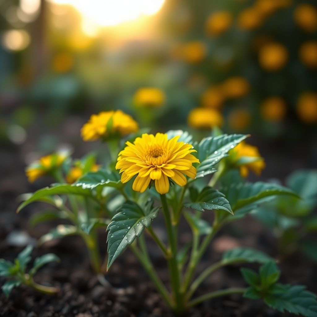 Yellow Signet Marigold Flower Seeds Planting