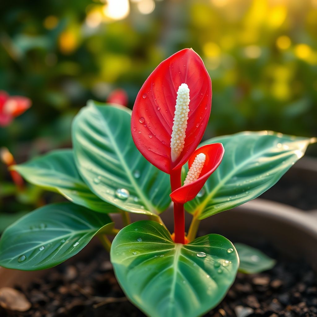 Anthurium Linden Araceae Seeds for Planting - Unique Red Anthurium Flowers Seeds