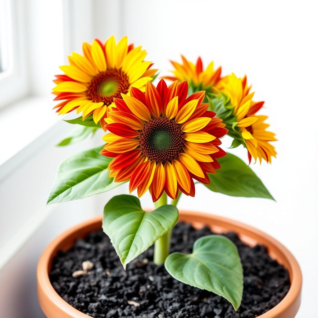 Yellow and Red Sunflower Seeds for Planting