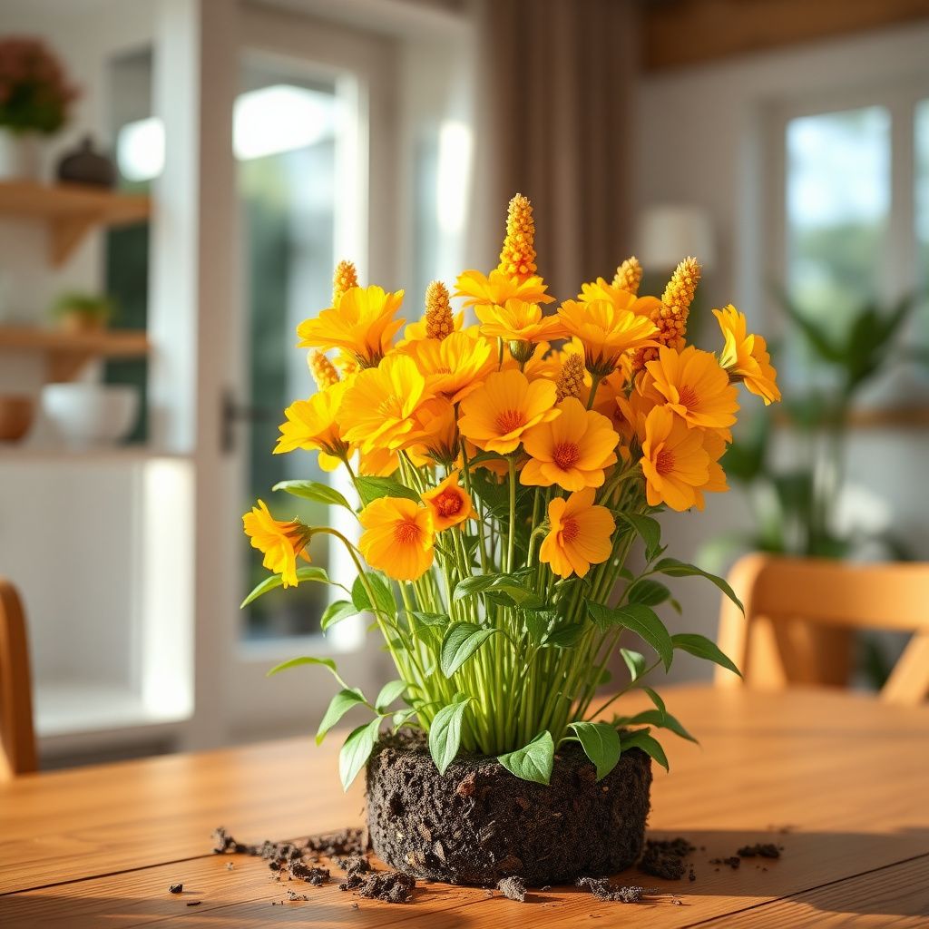 Yellow Orange Straw Flower Planting Seeds