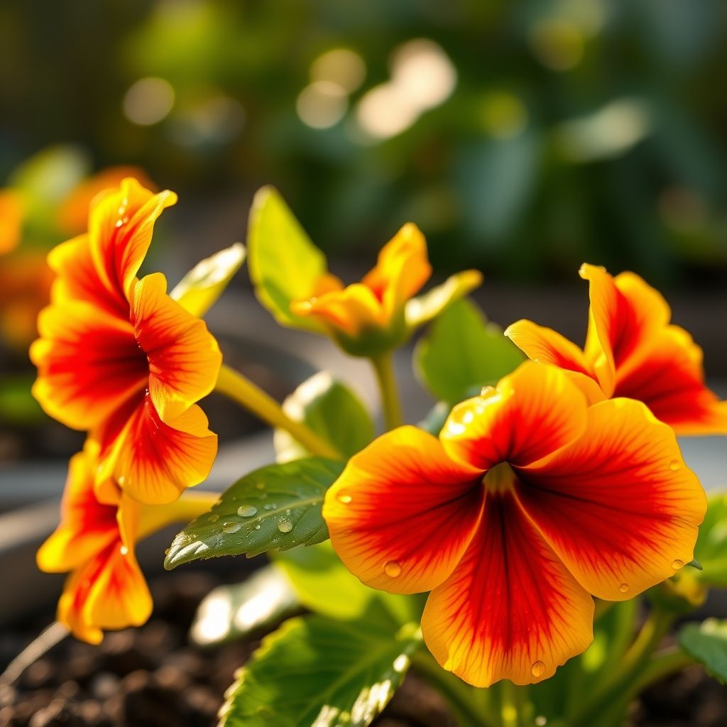 Yellow Red Danova Copper Flower seeds for Planting - Premium Quality, Heirloom & GMO Free Seeds for Home Garden