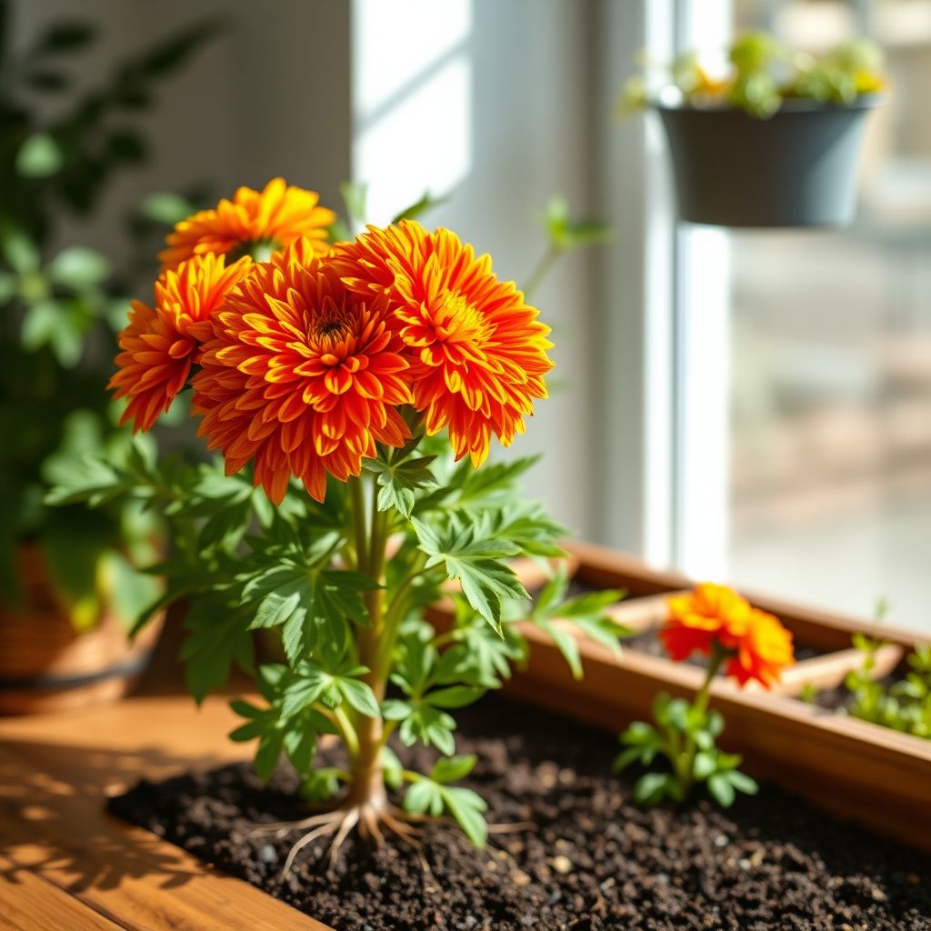 Yellow Red Chrysanthemum Flower seeds for Planting - Seasonal Bloomer, Heirloom & GMO Free Seeds for Home Garden