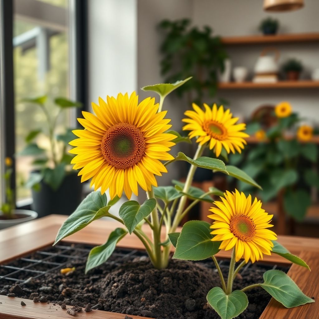 Yellow Sunflower Flower seeds for Planting - Fragrant Blossoms, Heirloom & GMO Free Seeds for Home Garden