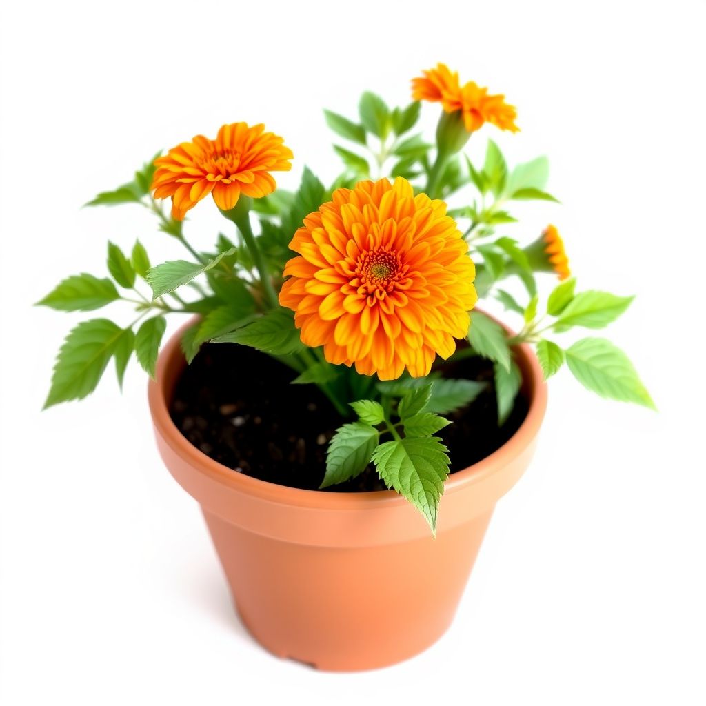 Orange Aztec Marigold Flower Seeds for Vibrant Annual Gardens