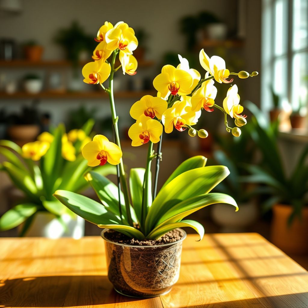 Yellow Phalaenopsis Orchid Flower seeds for Planting Seasonal Bloomer Heirloom & GMO Free Seeds for Home Garden