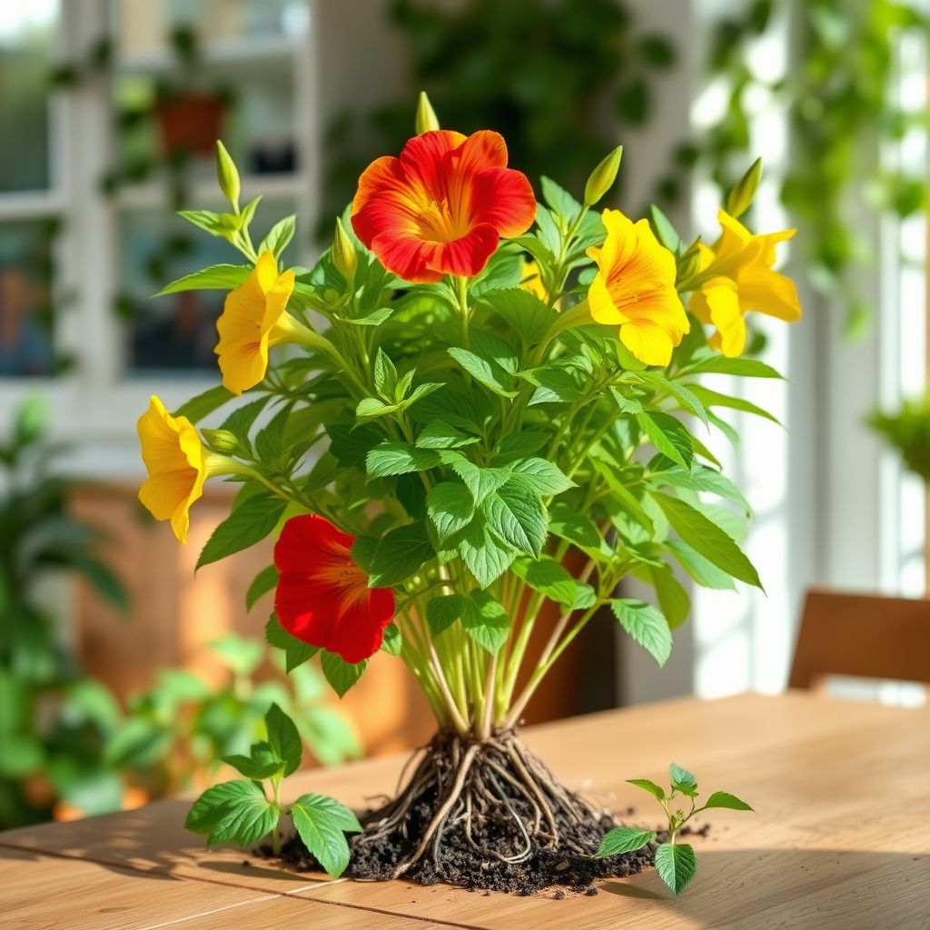 Yellow Red Mirabilis Flower Seeds Flower seeds for Planting Pollinator Friendly Heirloom & GMO Free Seeds for Home Garden