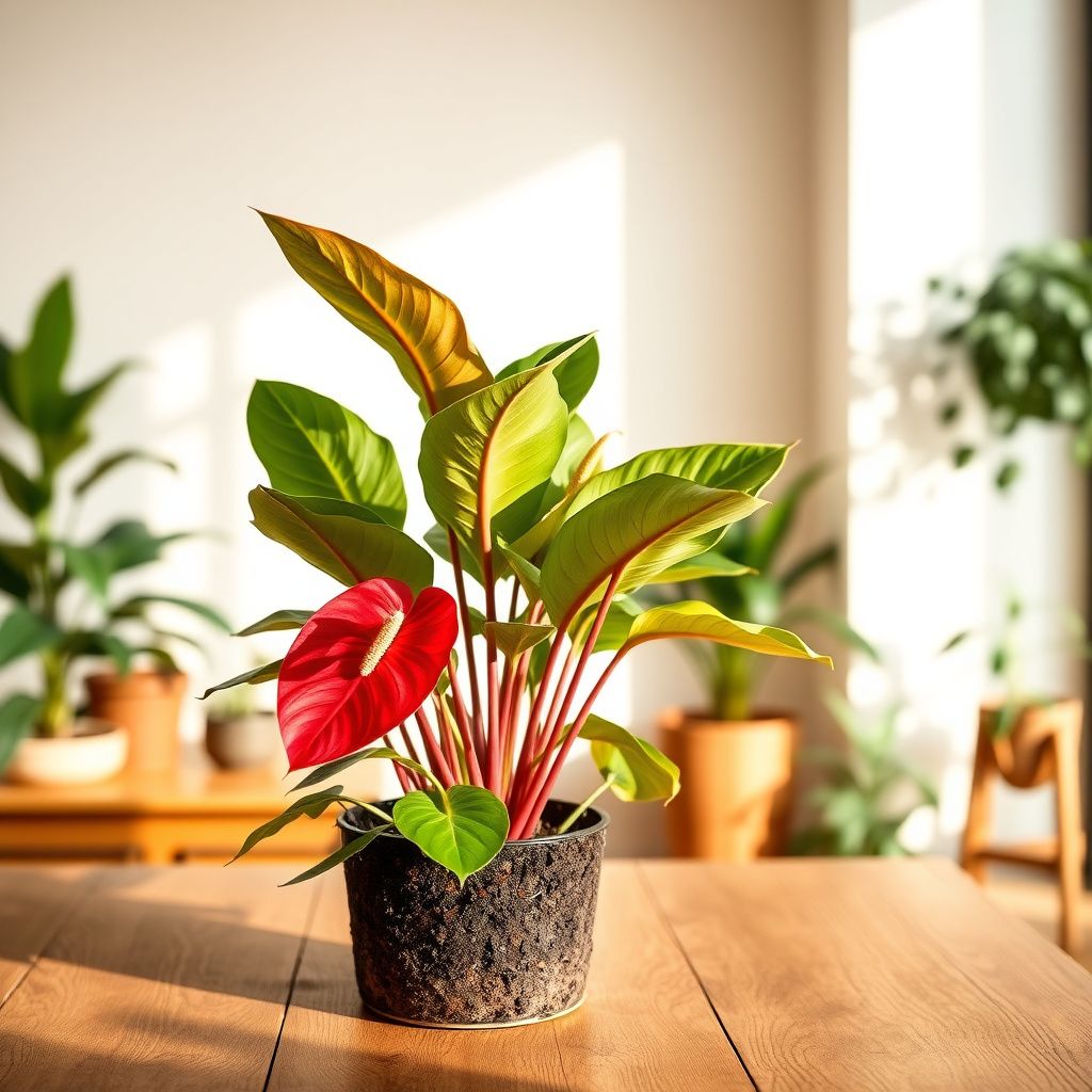 Anthurium Andraeanum Red Flower Seeds for Planting