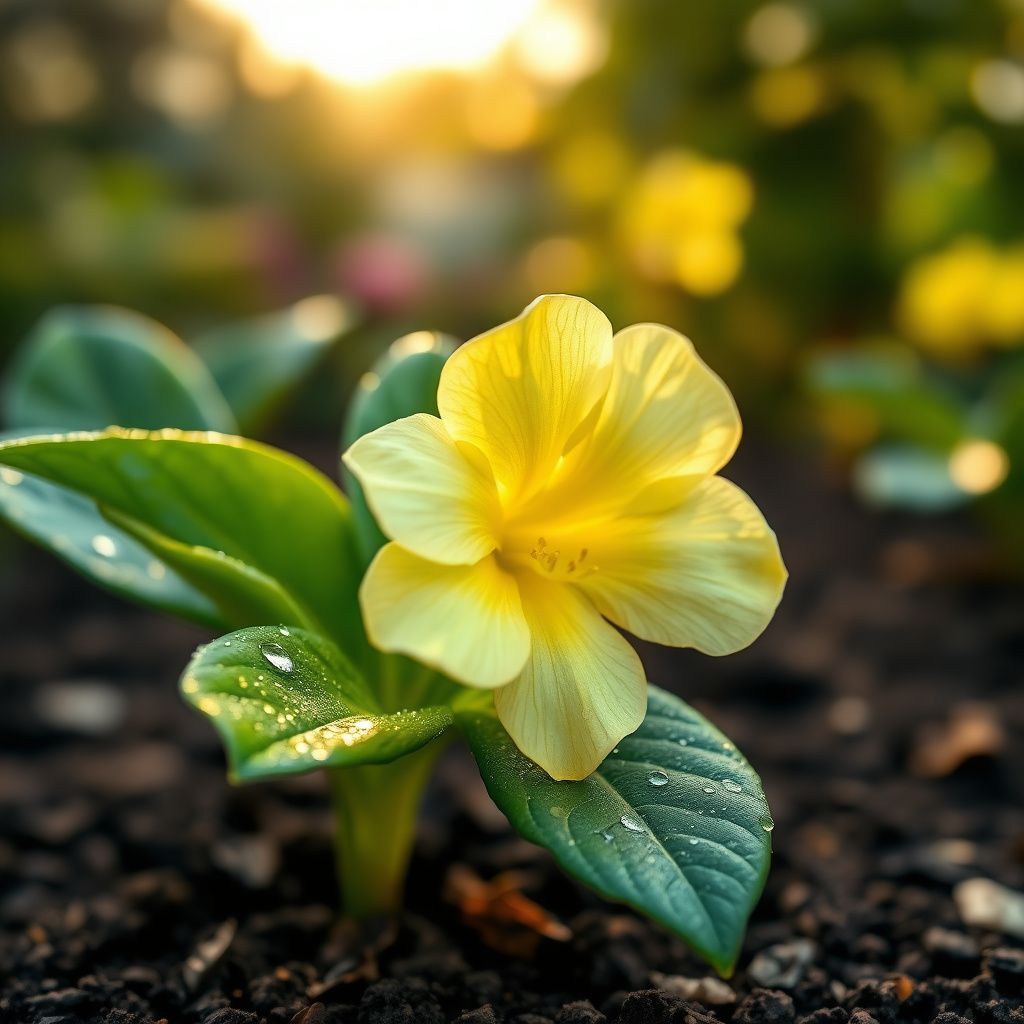 Light Lemon Adenium Flower Seeds for Vibrant Planting