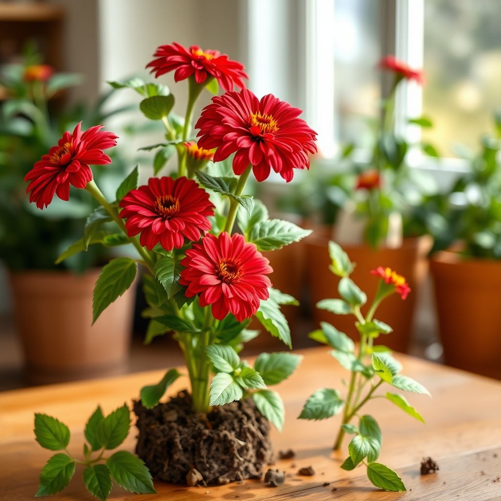 Zinnia Seeds in Rich Brown Red Shades to Add Warmth to Your Space
