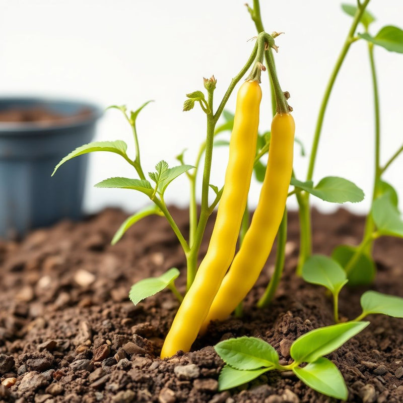 Yellow Wax Bush Bean Vegetable Seeds Planting