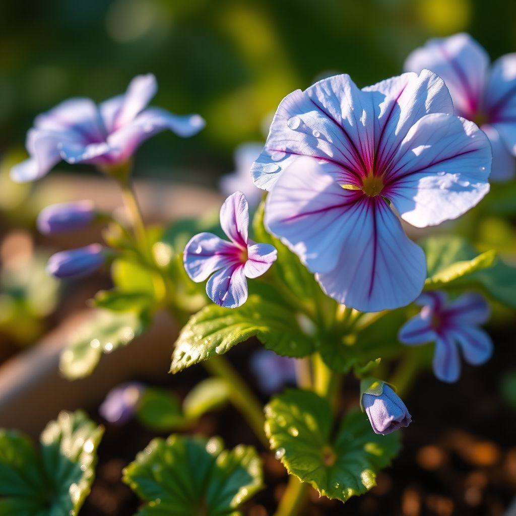 Sky Blue Geranium Flower Seeds for Vibrant Garden Planting