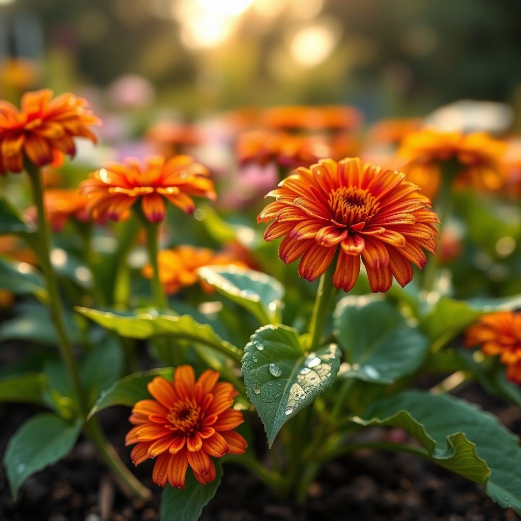 Zinnia Art Deco Flower Mix Seeds for Planting flower bed