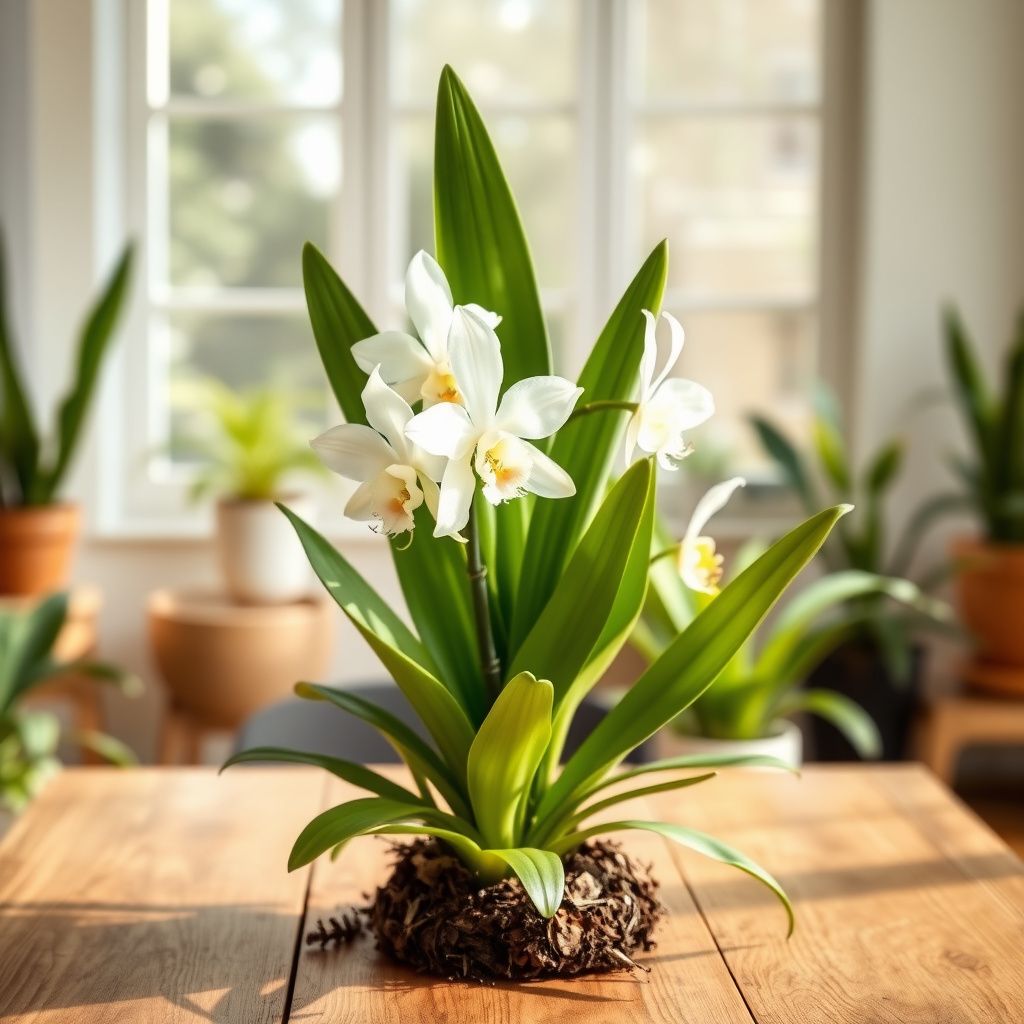 Cymbidium Maxillaria Goeringii Plant Seeds for Planting - Seeds for Elegant White Blooms in Your Garden