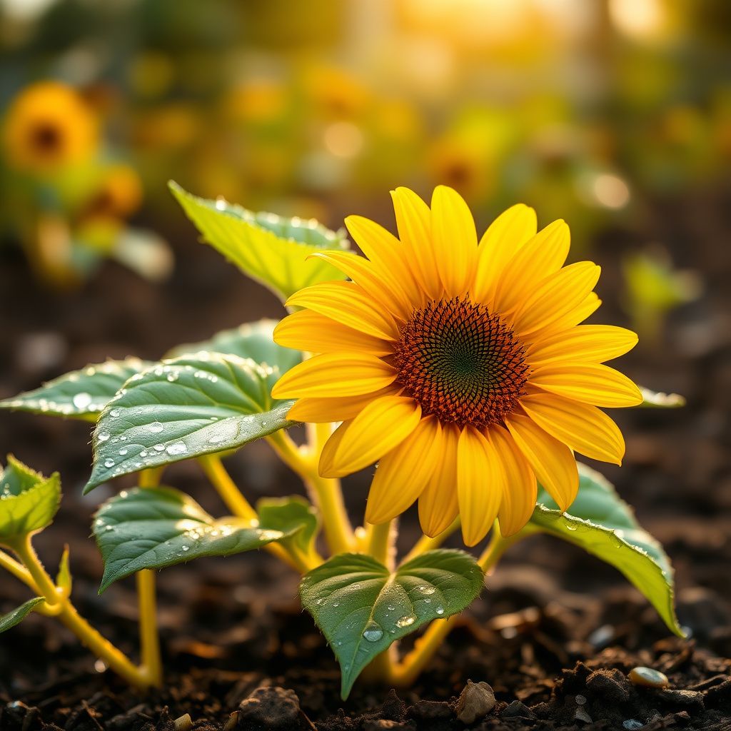 Mini Dwarf Sunflower Seeds – Bright Blooms at Just 40cm Tall