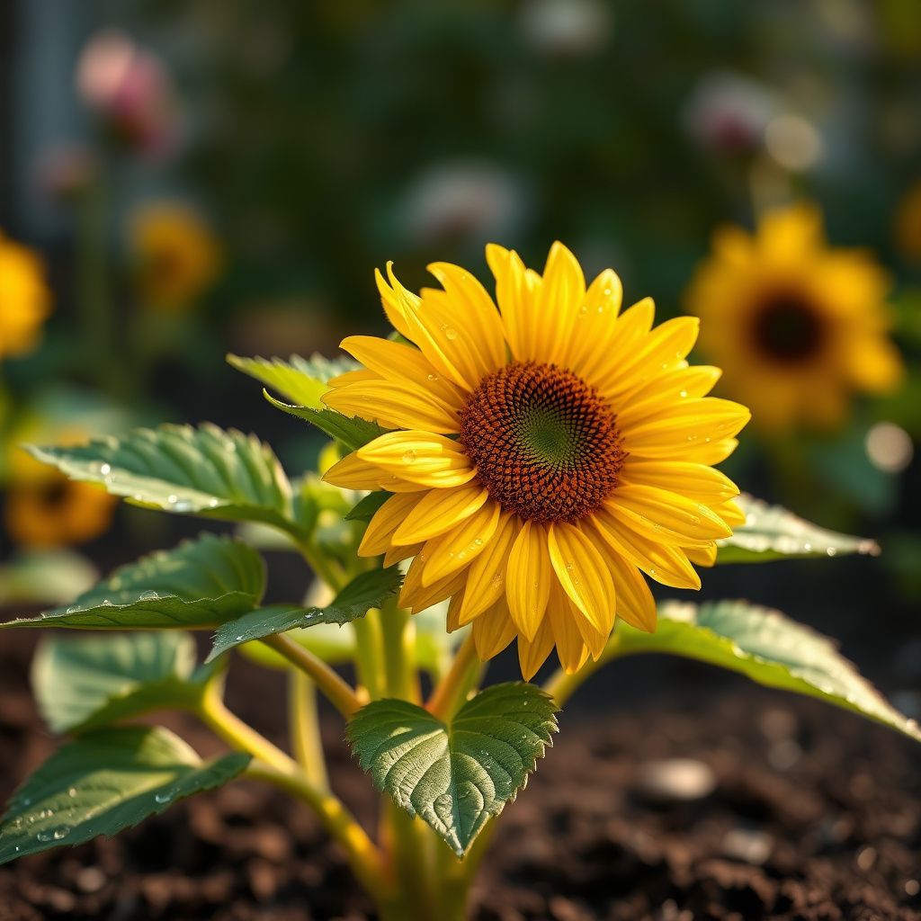 French Dwarf Sunflower Seeds for Planting flower bed