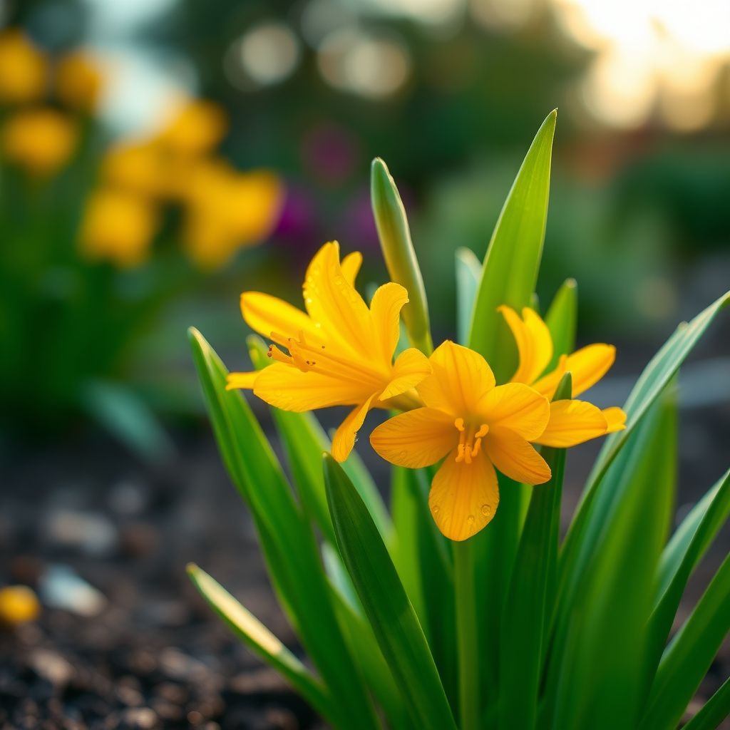 Yellow Orange Freesias Flower Seeds Planting